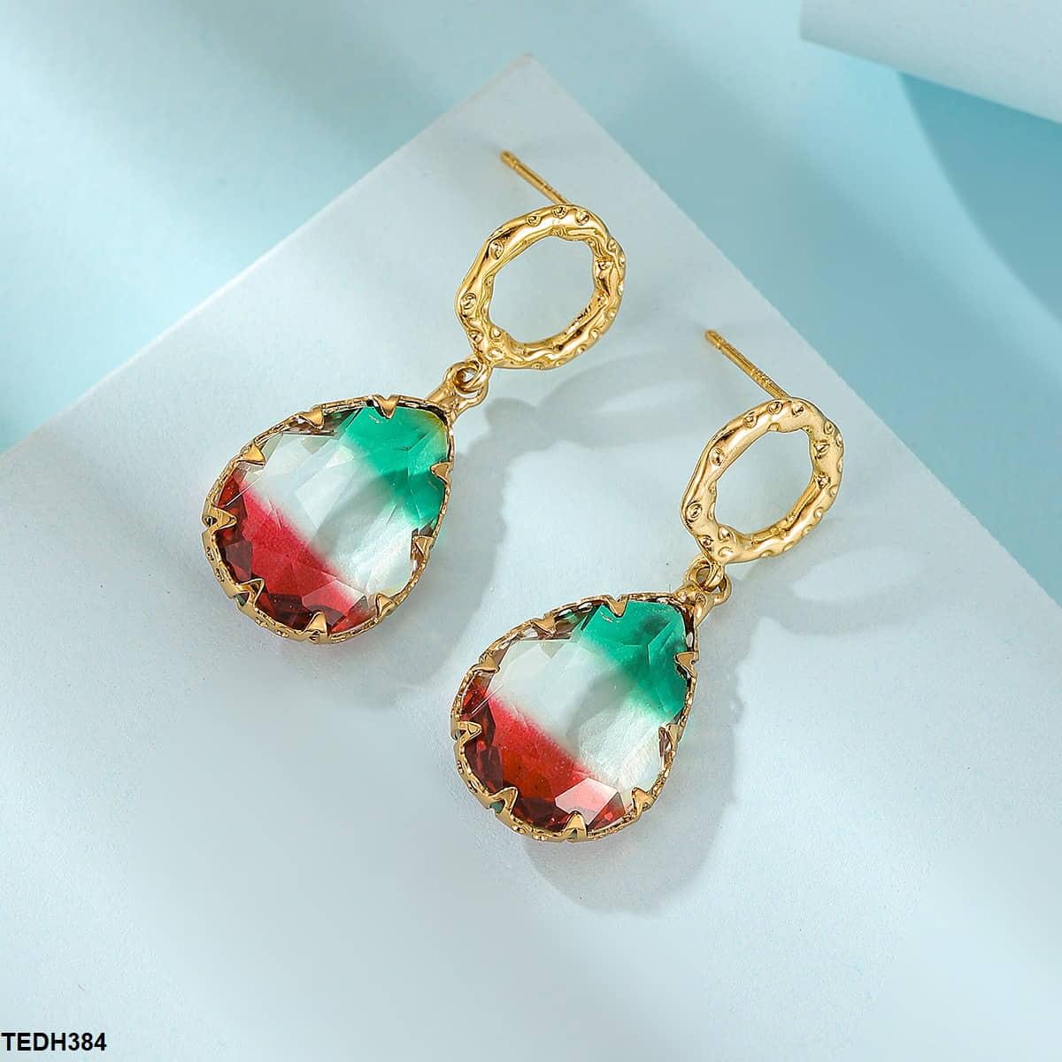 TEDH384 YLE Pear Drop Ear Pair