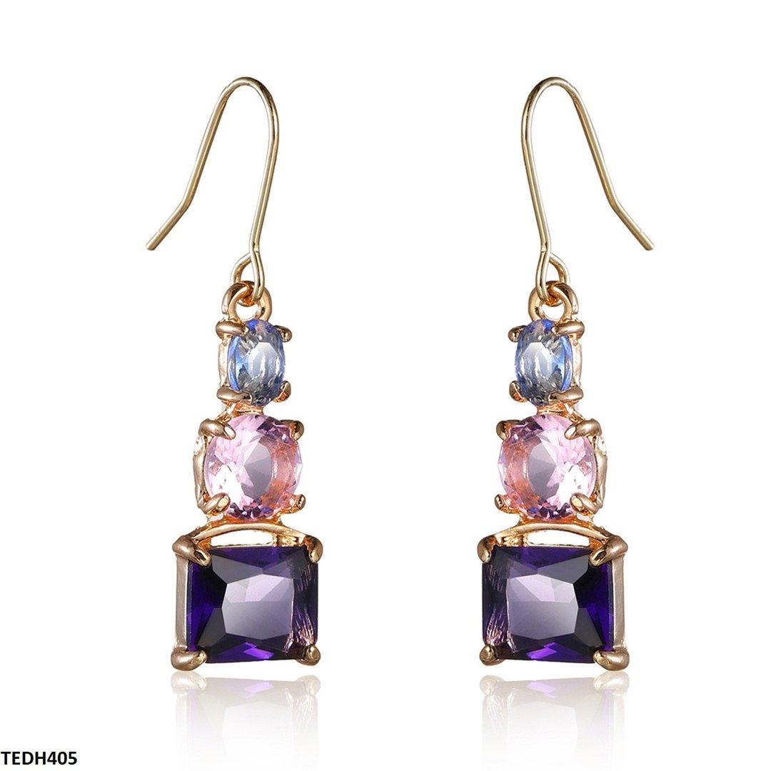 TEDH405 YLE Square Drop Earrings