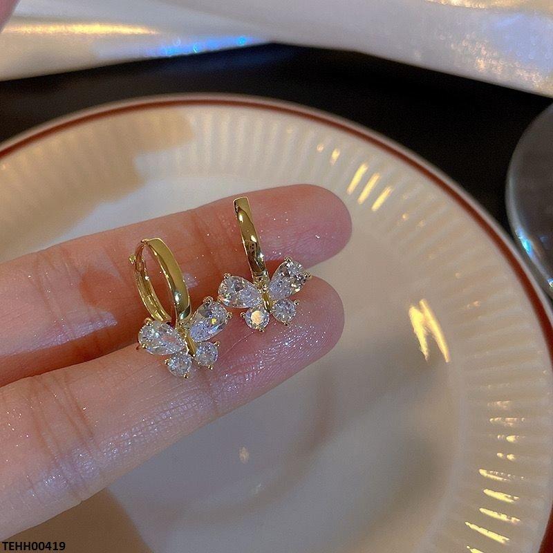 TEHH00419 CSH Butterfly Round Hoops Pair - TEHH