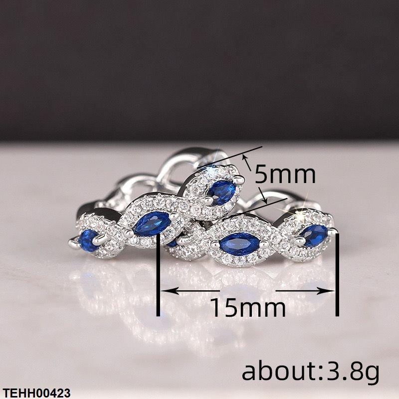 TEHH00423 CSH Tear Round Ear Hoops Pair - TEHH