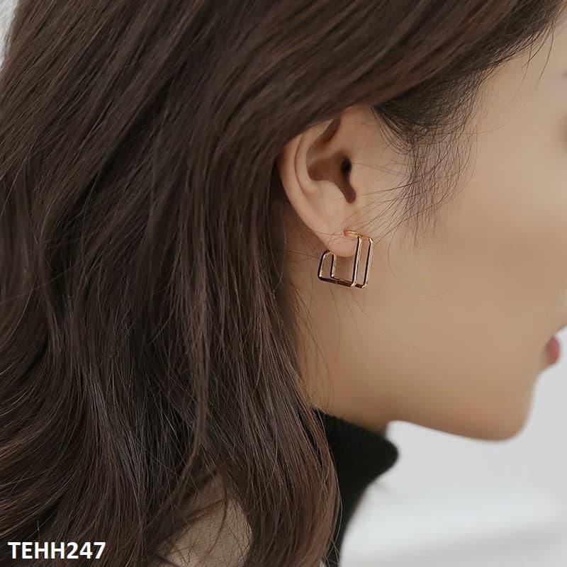 TEHH247 SYB Square Ear Hoops Pair