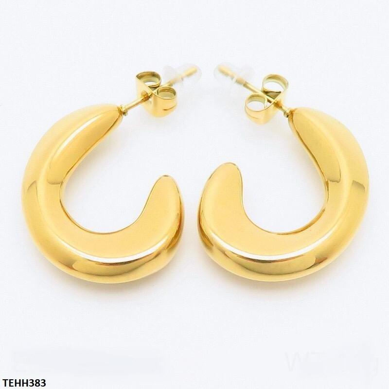 TEHH383-YYE TEHH383 YYE C/Shape Ear Hoops Pair