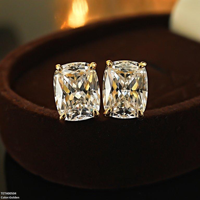 TETH00504 KRL Rectangle ZIRCON Stone Tops Pair - TETH