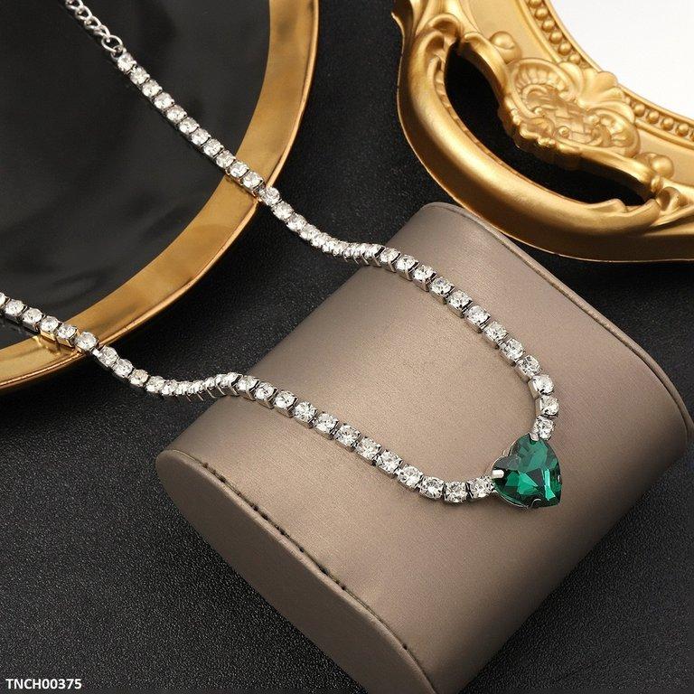 TNCH00375 LSH Green Heart Necklace - TNCH
