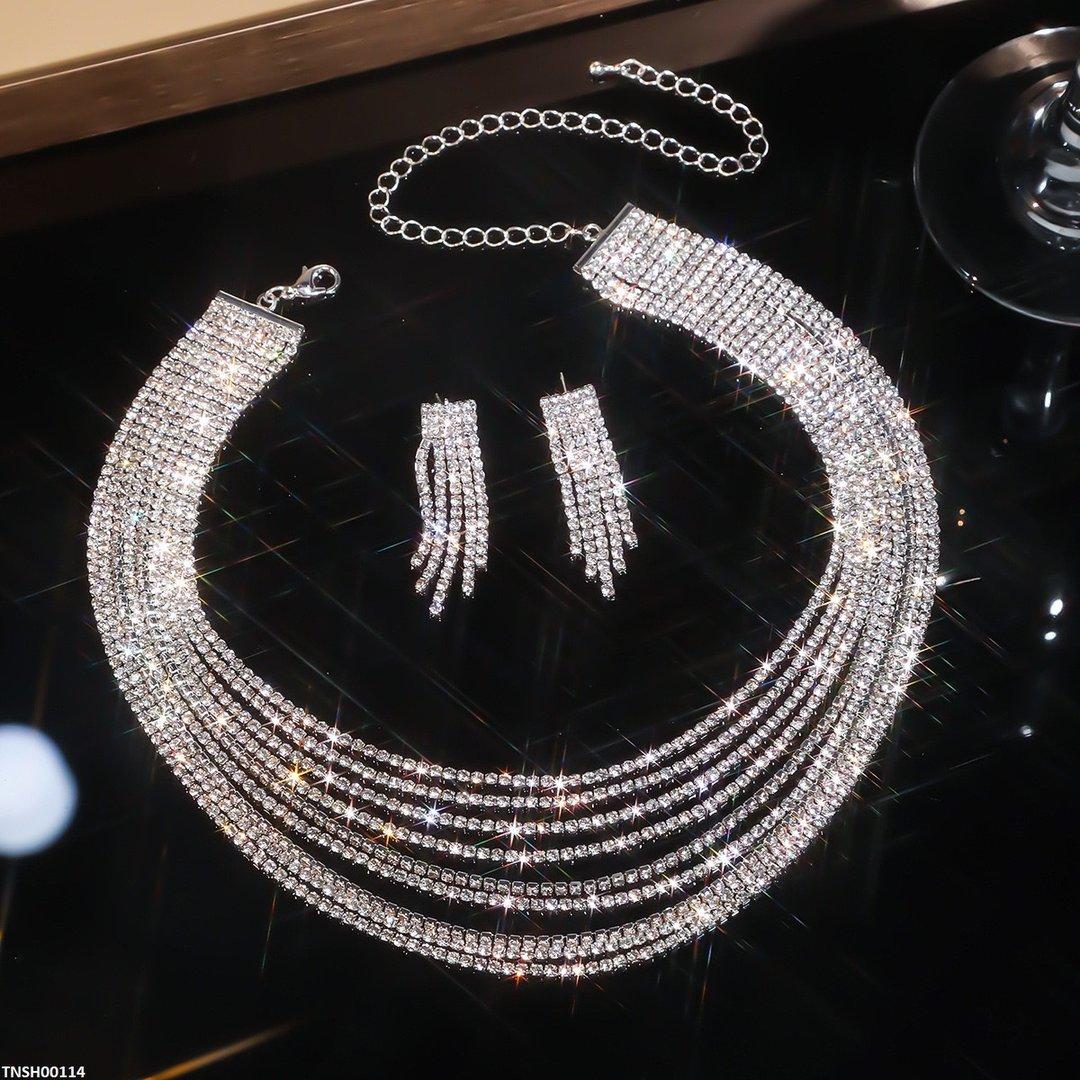 TNSH00114 YJJ Tessels Layered Necklace Set -TNSH