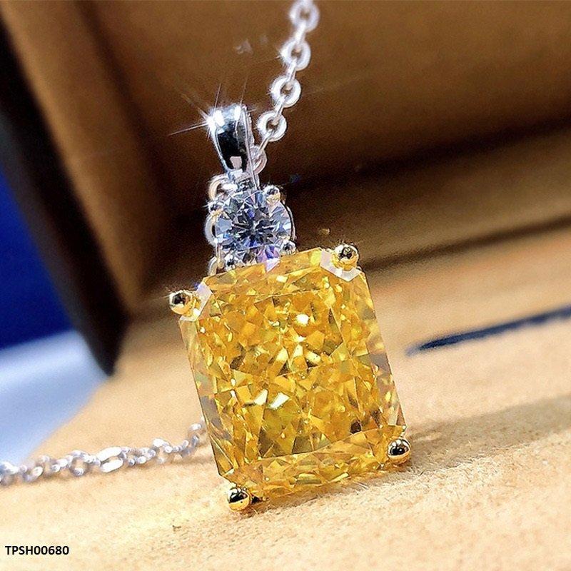 TPSH00680 CSH Lemon Sparkle Rectangular Pendant - TPSH