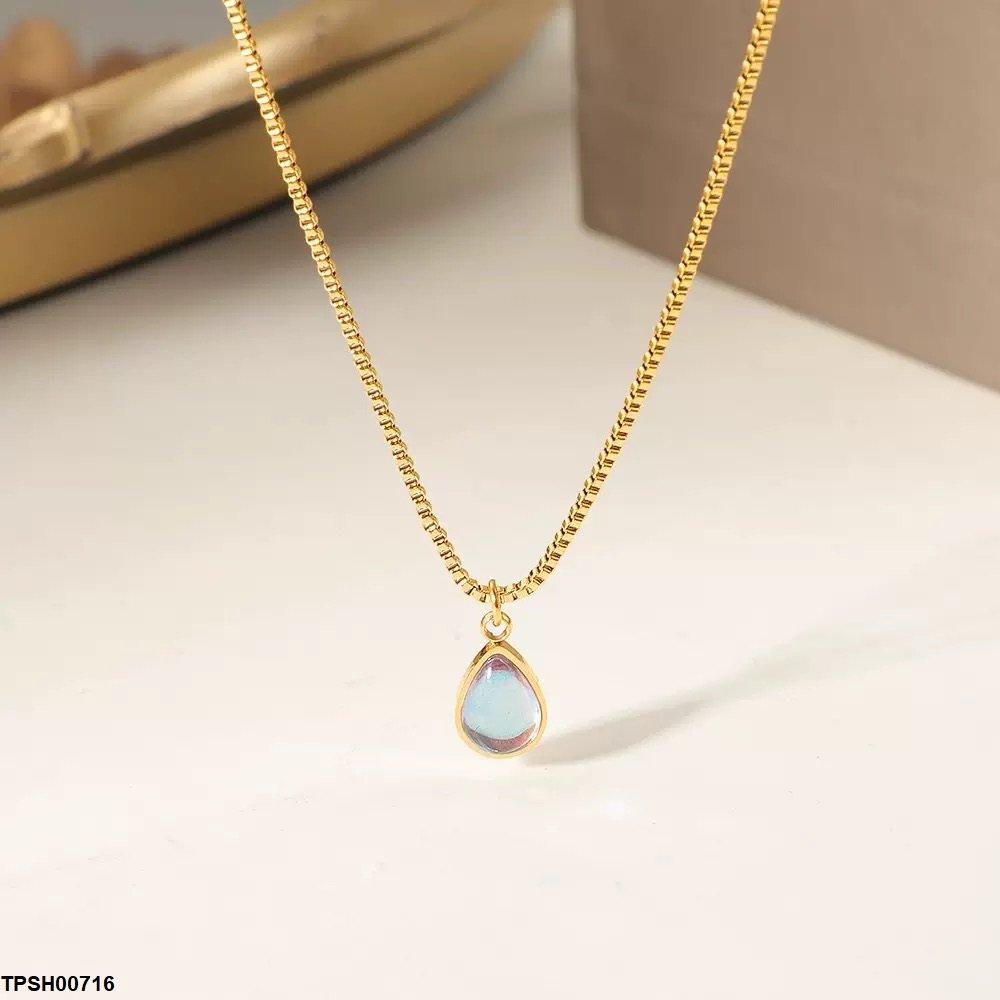 TPSH00716 DGF Stainless Steel Tear Drop Pendant - TPSH