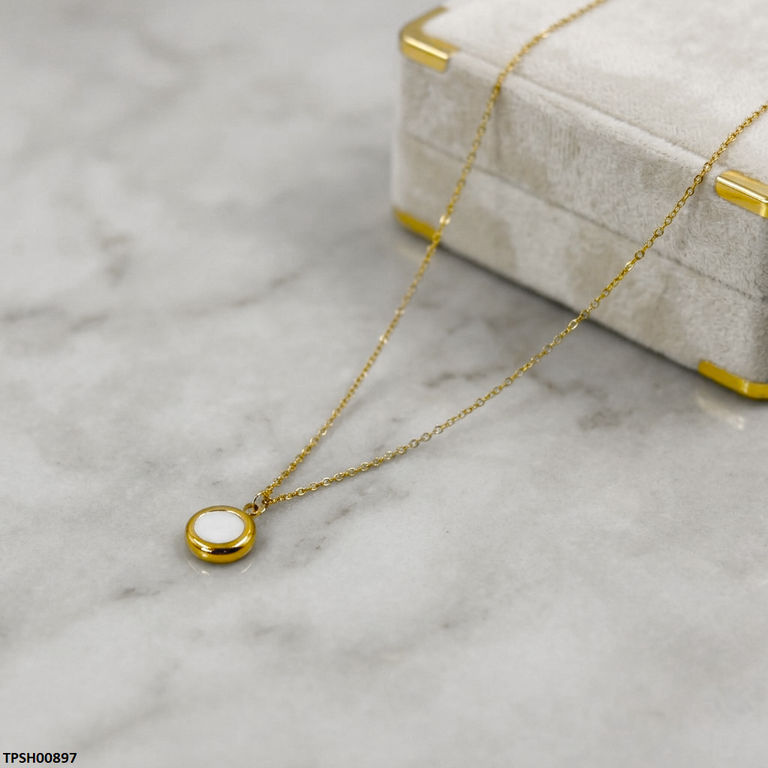 TPSH00897 MSJ Stainless Steel Round Pendant - TPSH