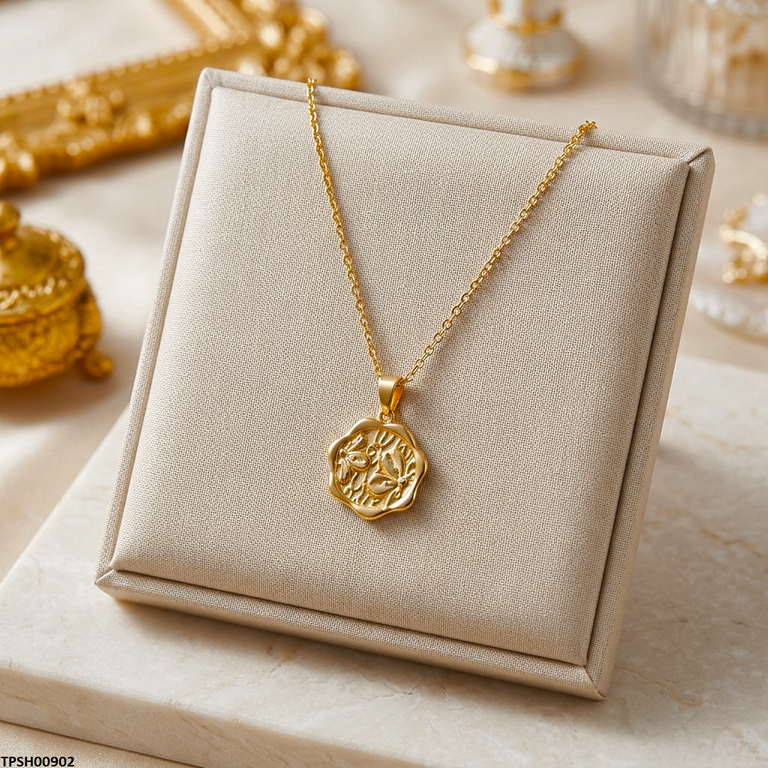 TPSH00902 MSJ Stainless Steel Flower Pendant - TPSH