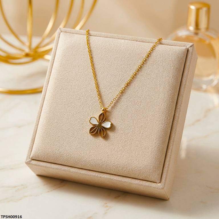 TPSH00916 MSJ Stainless Steel Flower Pendant - TPSH