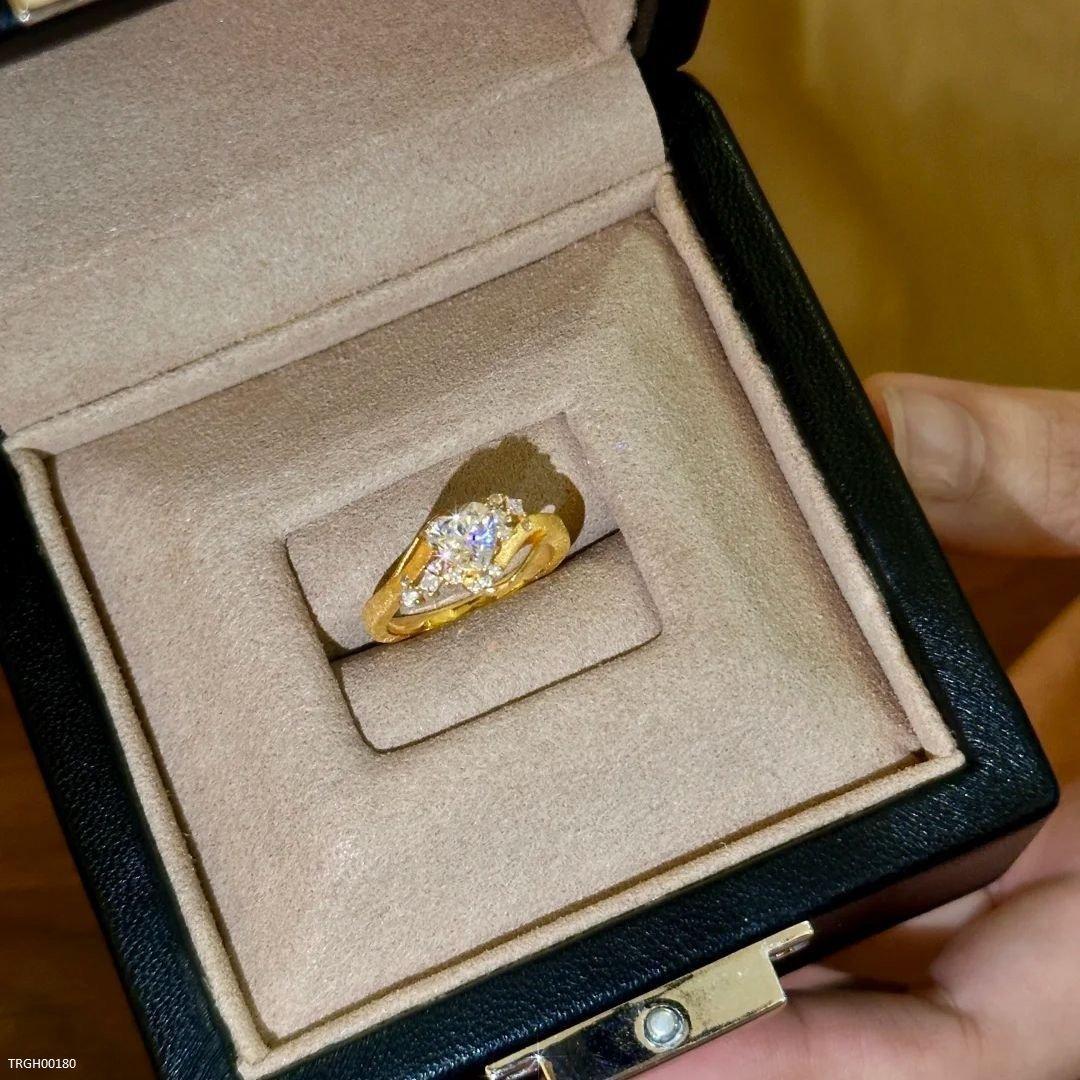 TRGH00180 GWH Unique Heart Adjustable Ring - TRGH