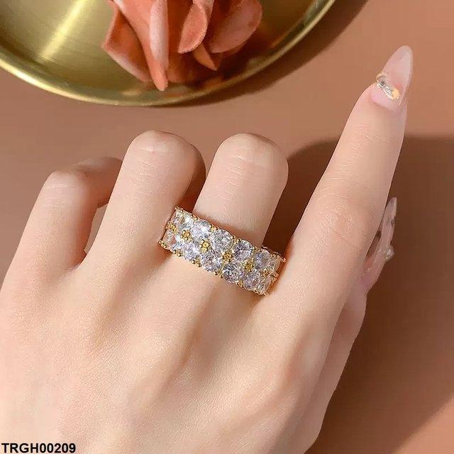 TRGH00209 KYC Round Double Stone Ring - TRGH