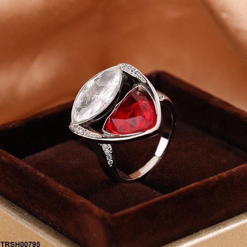 TRSH00795 KYC Imp Double Stone Ring - TRSH