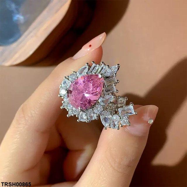TRSH00865 KYC Tear ZIRCON Ring Adjustable - TRSH