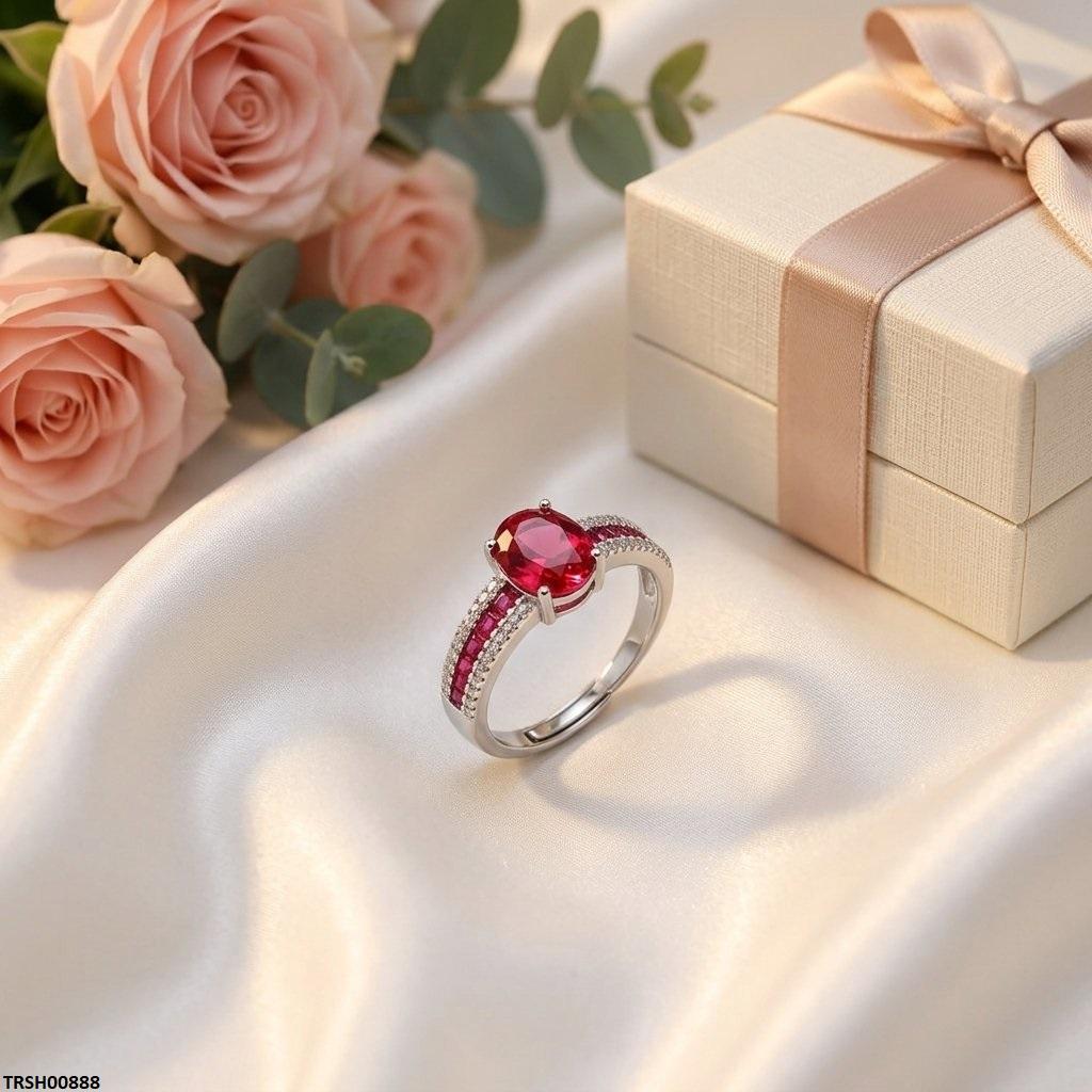 TRSH00888 BLX Oval/Square Layered Ring Adjustable - TBCH