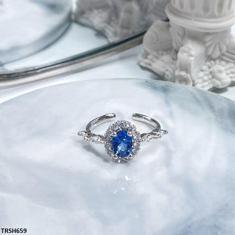 TRSH659 JJS Oval Stone Ring Adjustable