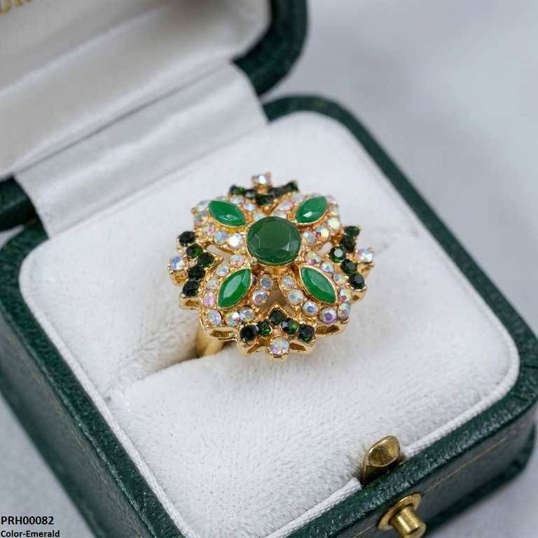 PRH00082 ABD Marquise Flower Ring Adjustable - PRH