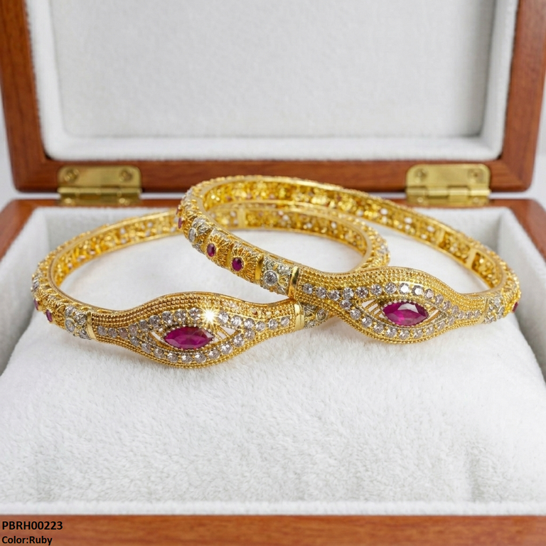 PBRH00223 MZM Marquise Stone Bracelet - PBRH
