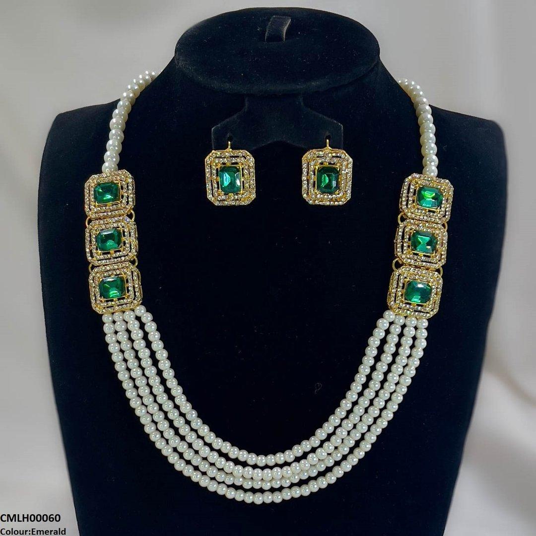 CMLH00060 FRN Rectangle Pearl Mala Set - CMLH