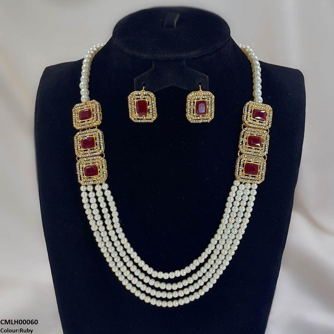 CMLH00060 FRN Rectangle Pearl Mala Set - CMLH