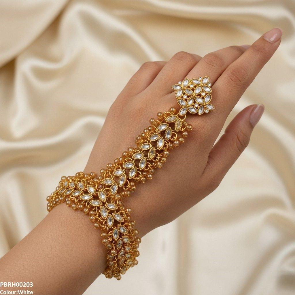 PBRH00203 FRN Flower Angla Bracelet Adjustable - PBRH