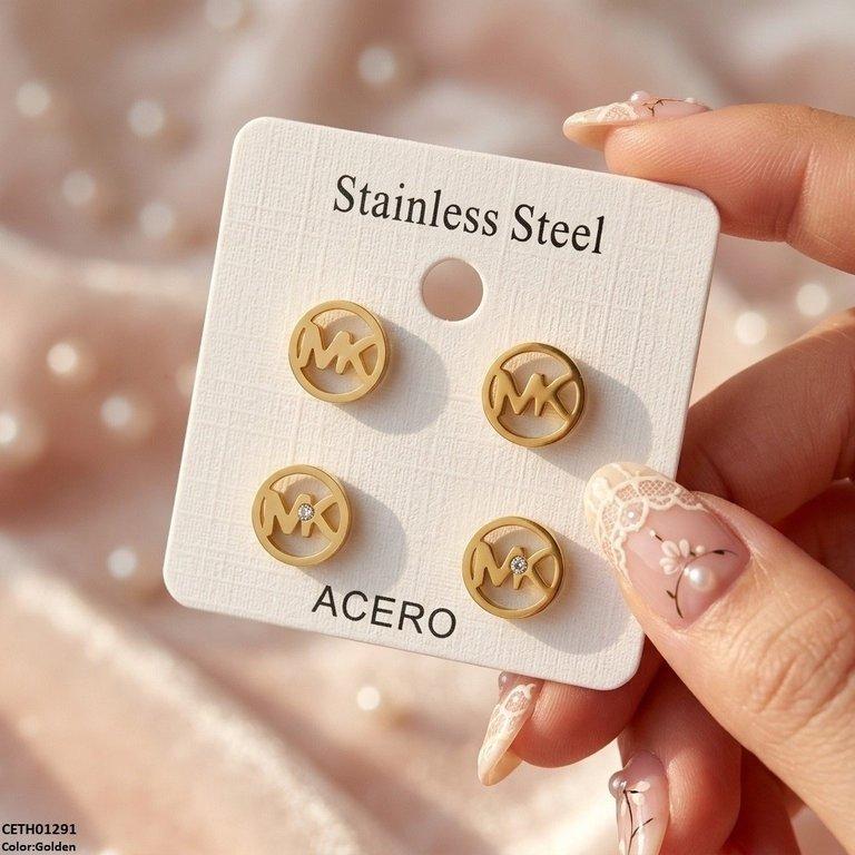 CETH01291 QSJ Double/Round Stainless Steel 2 Pairs Tops - CETH