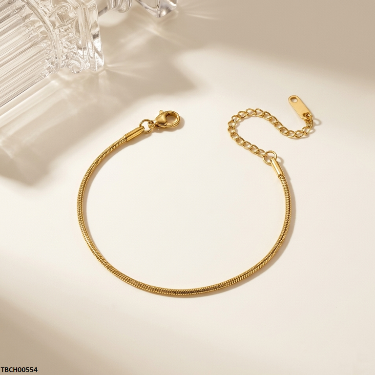 TBCH00554 MMJ Stainless Steel Plain Bracelet - TBCH