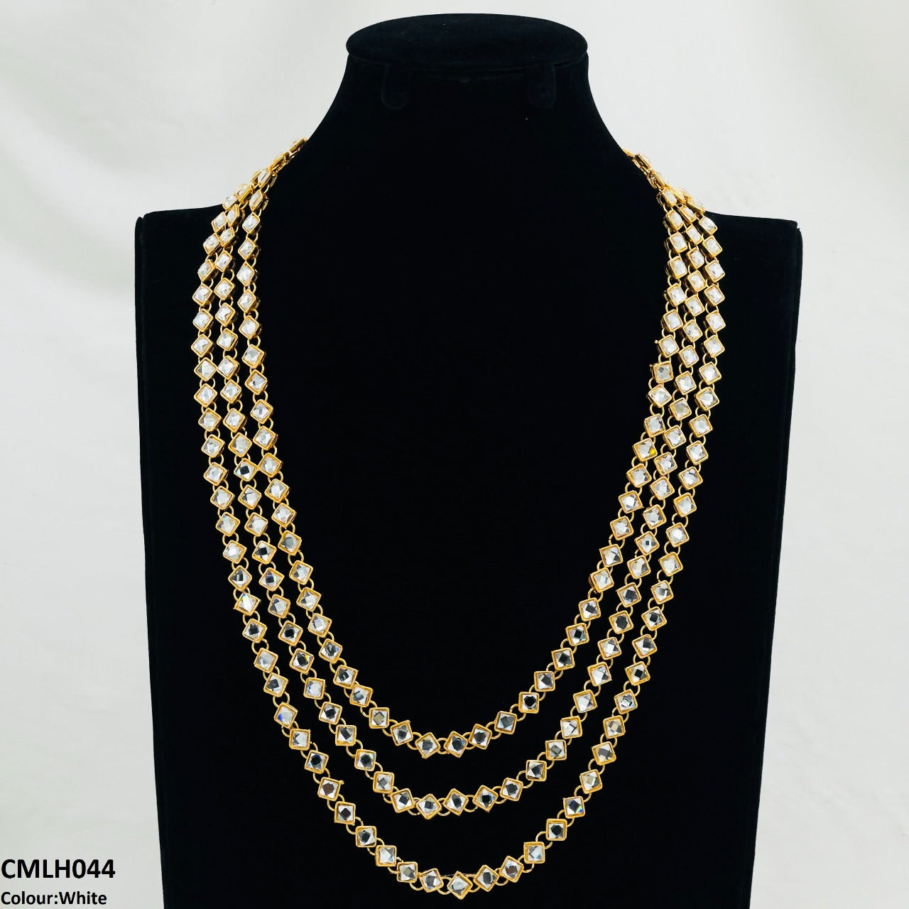 CMLH044 FRN Square Layered Mala