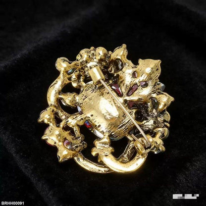 BRHH00091 XSTOval Multi Stone Broach - BRHH