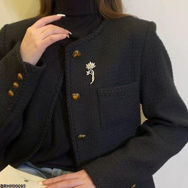 BRHH00095 XST Marquise Flower Broach - BRHH