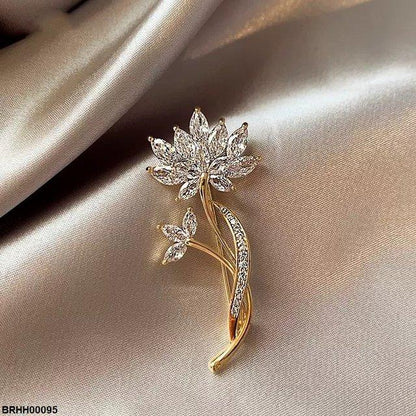 BRHH00095 XST Marquise Flower Broach - BRHH