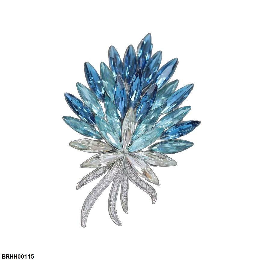 BRHH00115 XST Flower Zircon Broach - BRHH