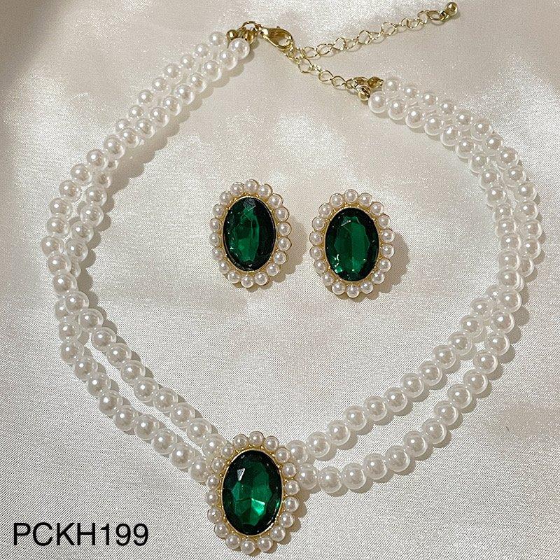 PCKH199 SDQ Pearl Oval Choker Set