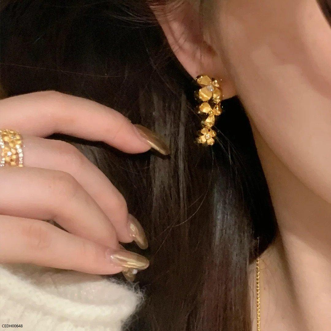 CEDH00648 GWH Flower Drop Earrings - CEDH