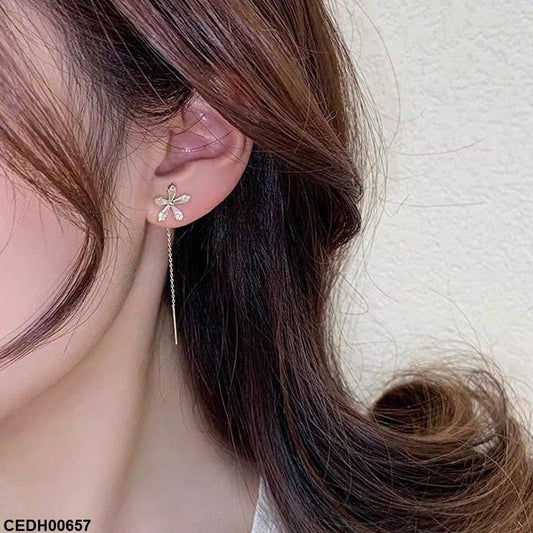 CEDH00657 YQG Star Drop Earrings - CEDH