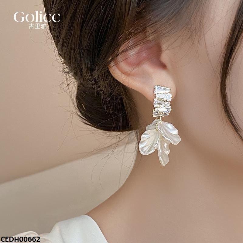 CEDH00662 LSH Iridescent Petal Dangle Earrings - CEDH