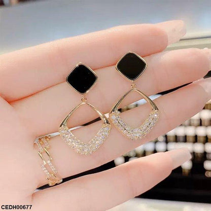 CEDH00677 LSH Square Drop Earrings - CEDH