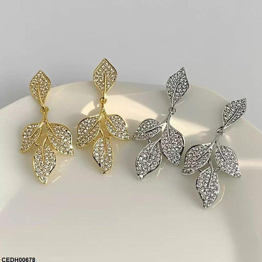 CEDH00678 LSH Leaf Drop Earrings - CEDH