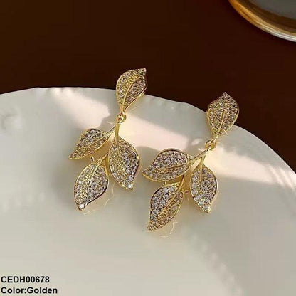 CEDH00678 LSH Leaf Drop Earrings - CEDH