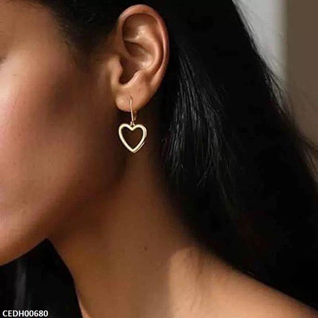 CEDH00680 JMN Heart Drop Earrings - CEDH