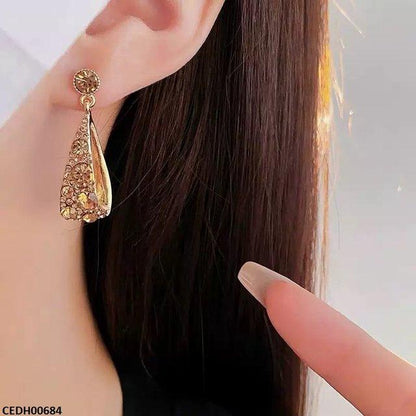CEDH00684 YHC Round Drop Earring Pair - CEDH