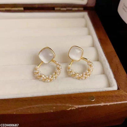 CEDH00687 YHC Square Drop Earrings - CEDH