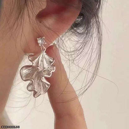 CEDH00688 YHC Double Leaf Drop Earrings - CEDH