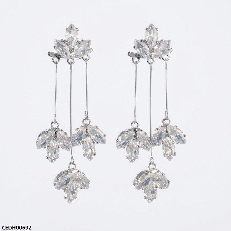 CEDH00692 ZHL Marquise Stone Drop Earrings - CEDH