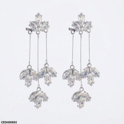 CEDH00692 ZHL Marquise Stone Drop Earrings - CEDH