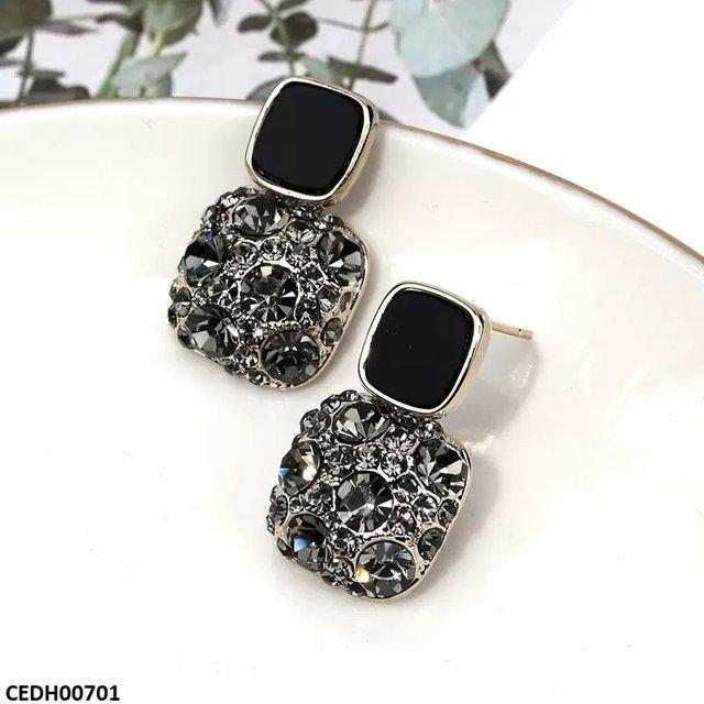 CEDH00701 LSH   Square Drop Earrings - CEDH