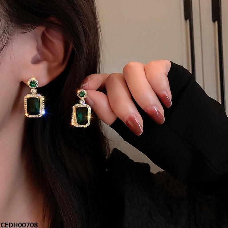 CEDH00708  LSH Round Rectangle Drop Earrings - CEDH