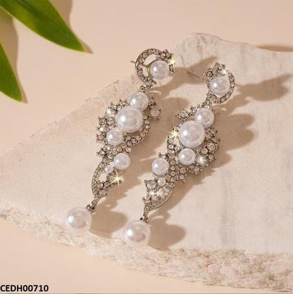 CEDH00710 LSH Round Pearl Drop Earrings - CEDH