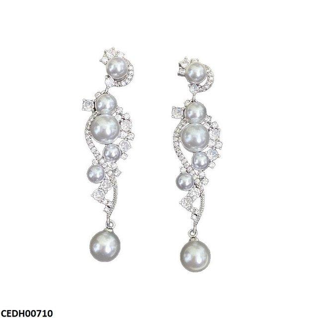 CEDH00710 LSH Round Pearl Drop Earrings - CEDH