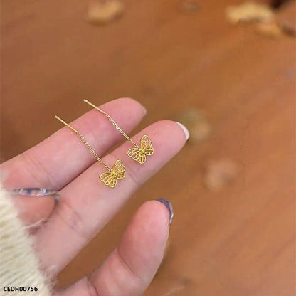 CEDH00756  ZHL Butterfly Drop Earrings - CEDH